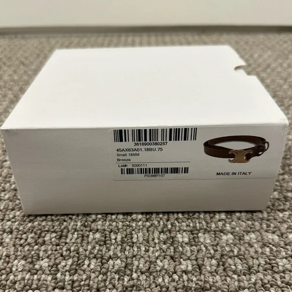 Celine Triomphe Belt 18mm in Taurillon Leather - Picture 8 of 8